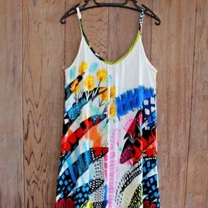 Jams World midi colorful spaghetti strap dress
